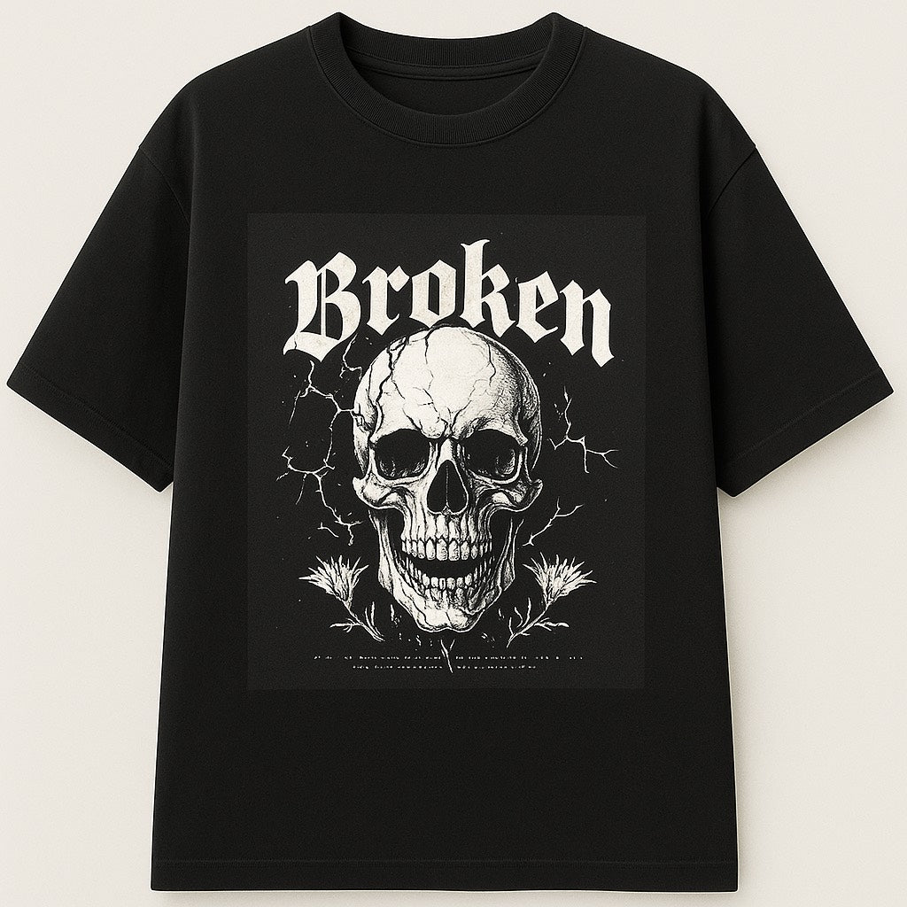 BROKEN OFF SHOULDER T-SHIRT
