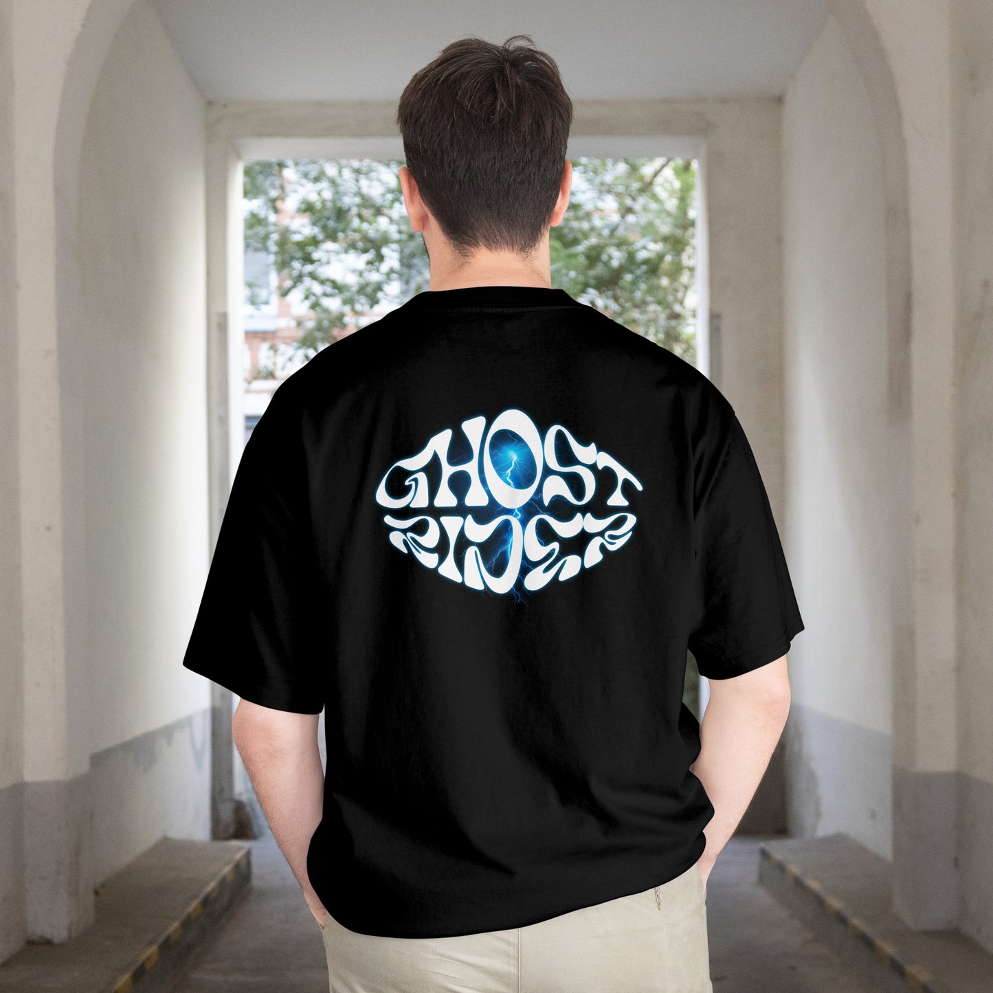 GHOST RIDEROFF SHOULDER T-SHIRT