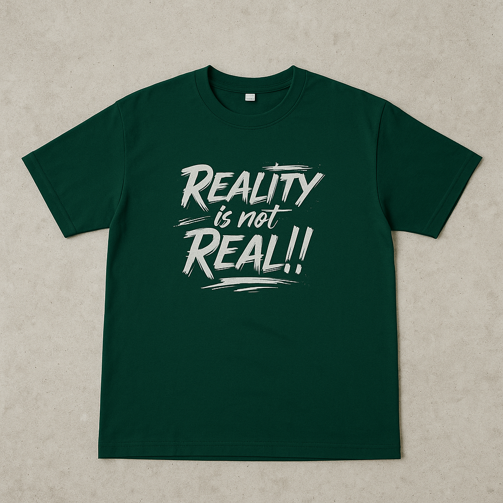 REALITY IS NOT REAL REGULAR T-SHIRT