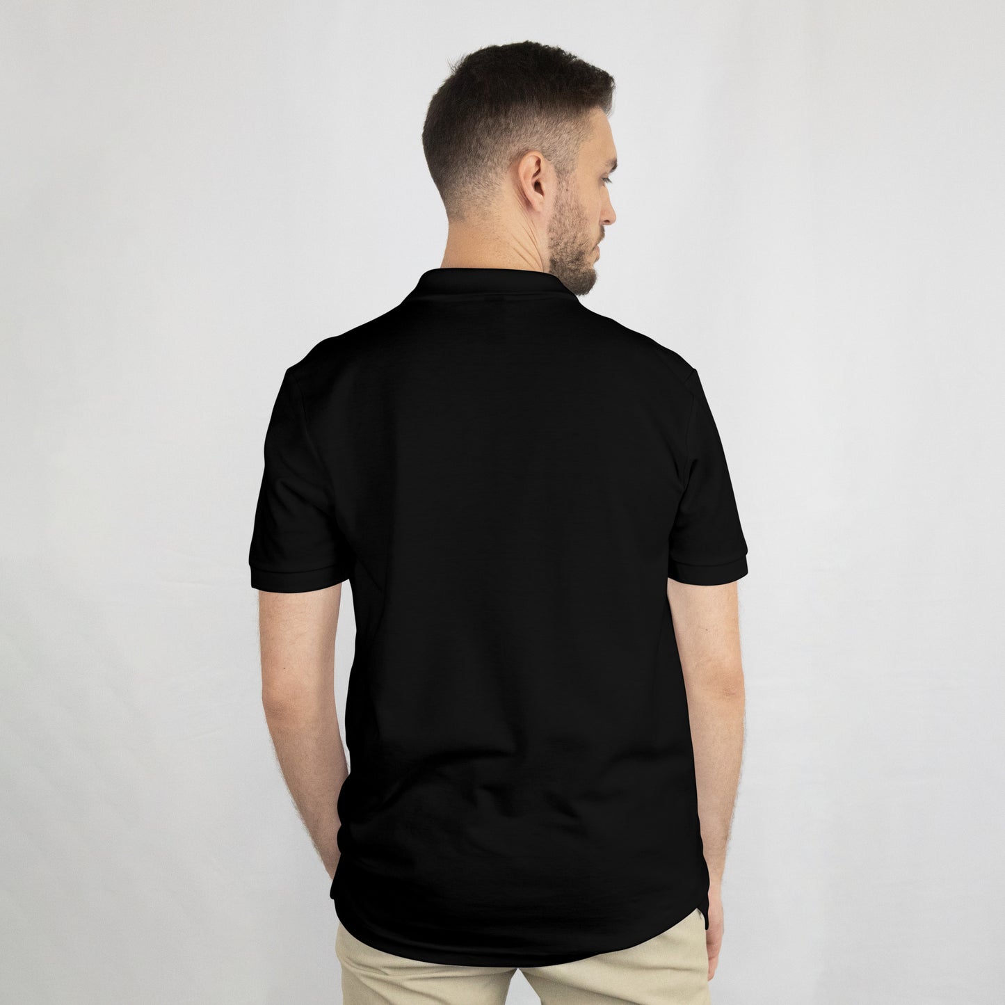 BLACK POLO T-SHIRT